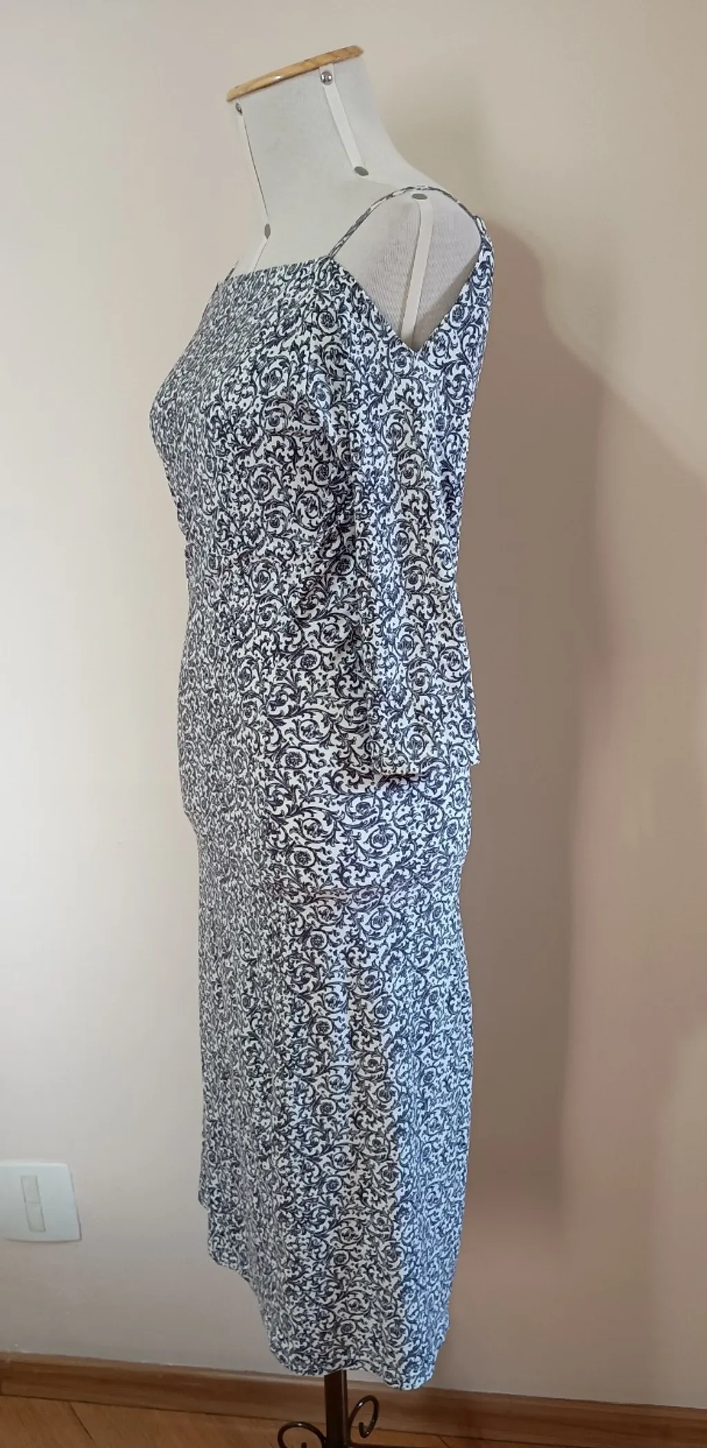 vestido midi le lis Blanc