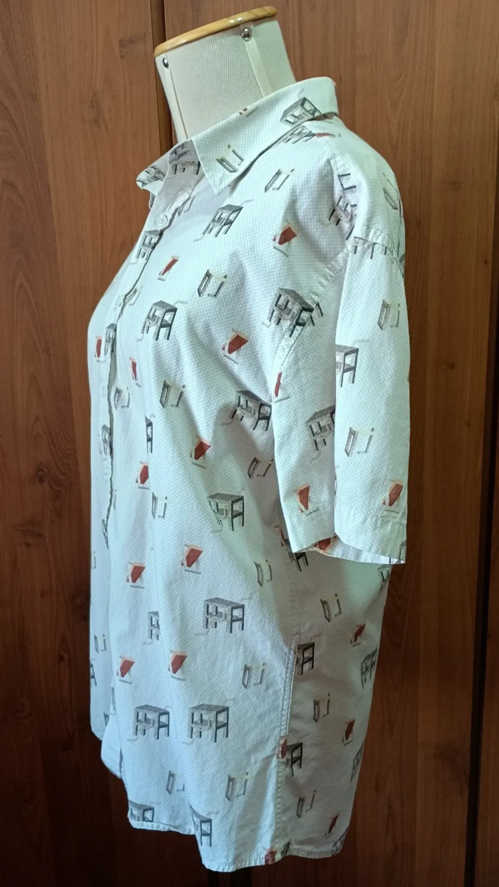 camisa manga curta de algodão