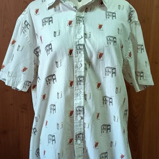 camisa manga curta de algodão