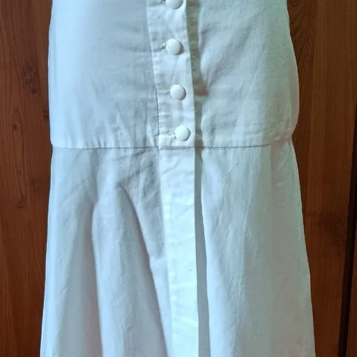 saia branca em linho e algodão ateen