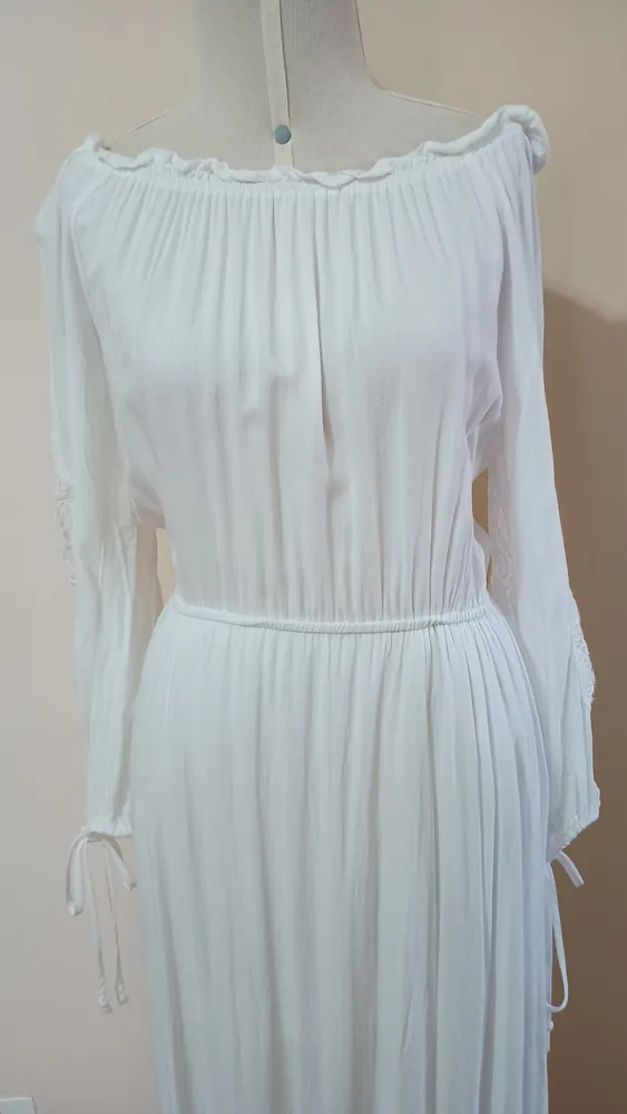 vestido longo Branco Forever 21
