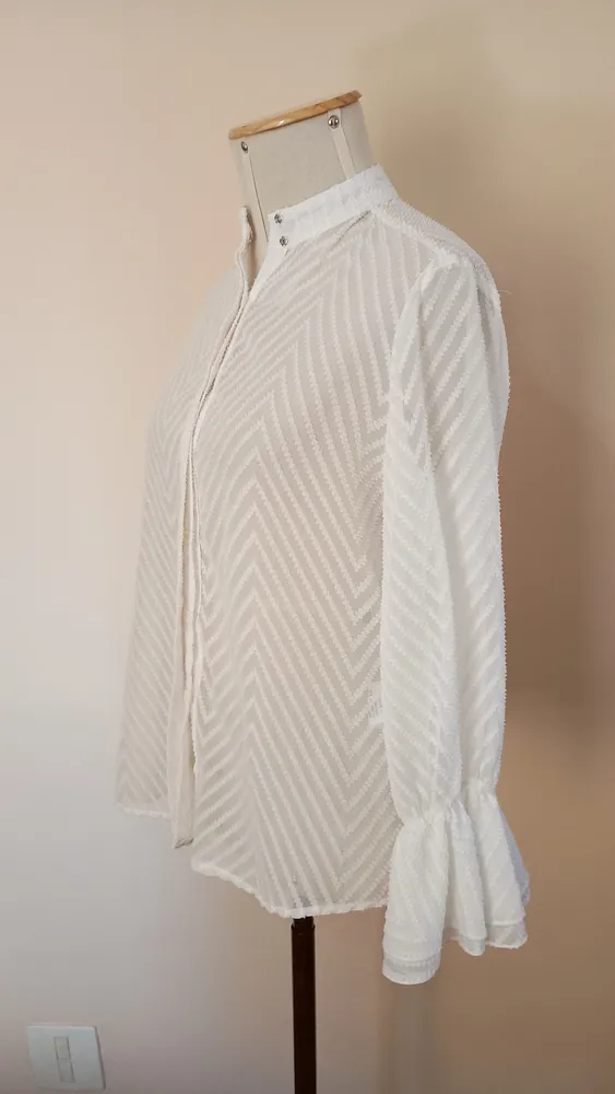 camisa branca manga longa mixed