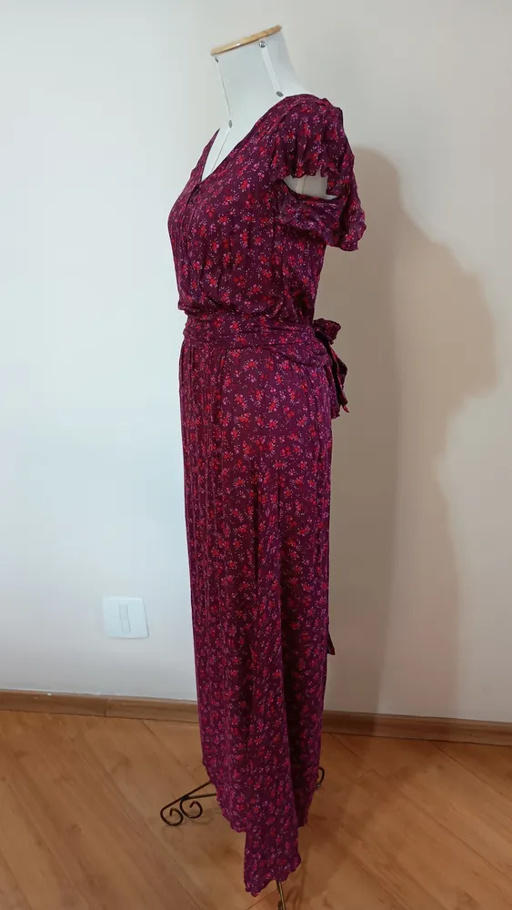 vestido longo estampado Ateen