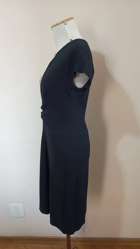 vestido midi bicolor Fit