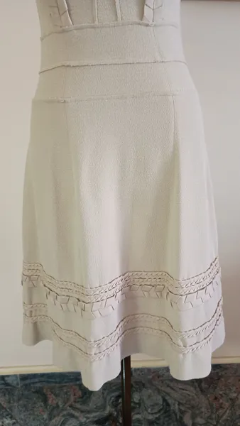 vestido midi trançado fit