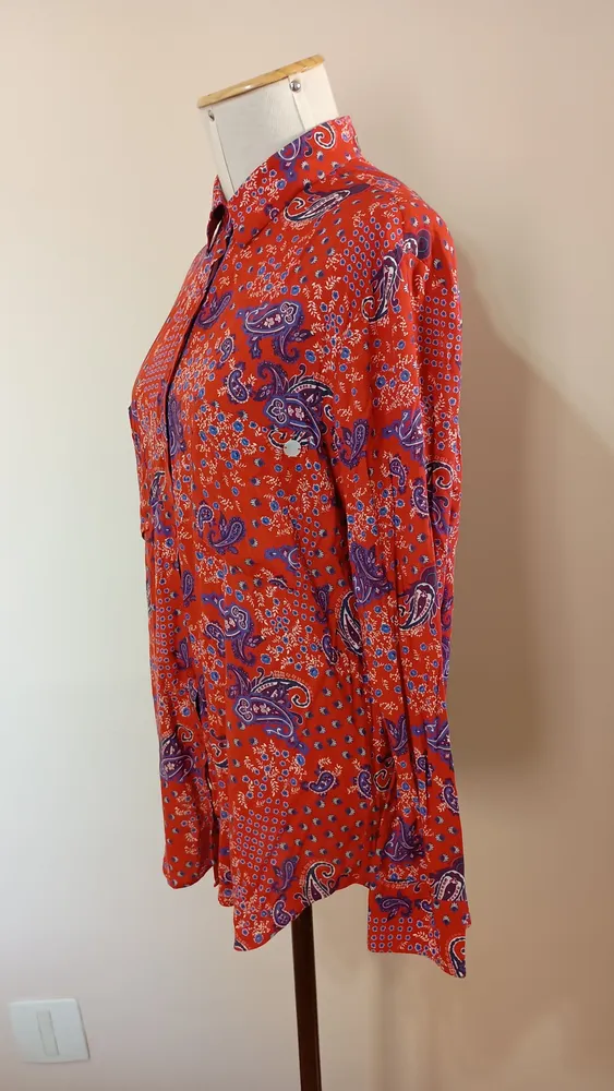 camisa em viscose Dudalina