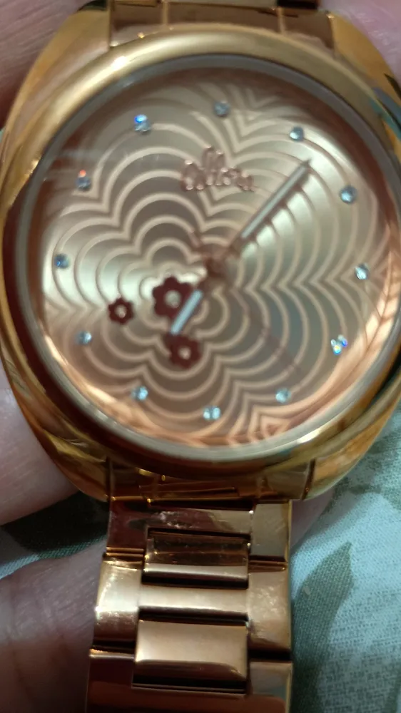Relógio dourado Allora