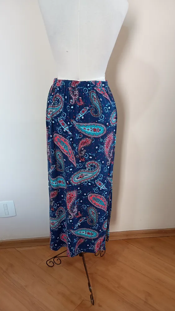 Saia longa em viscose