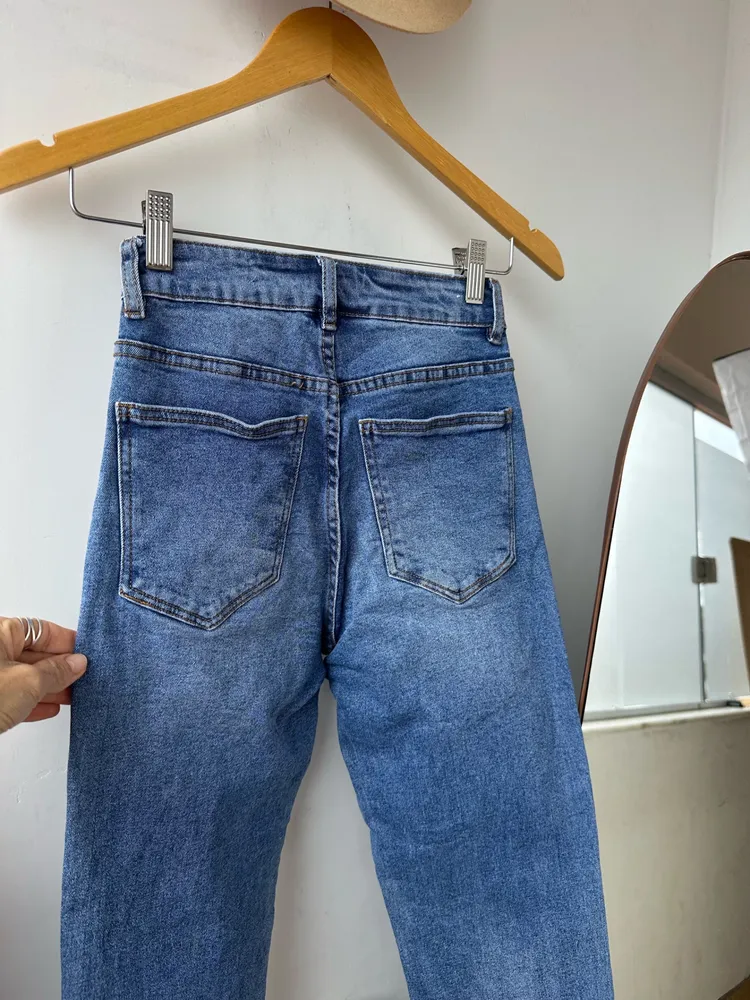 Calça jeans high 90s tam 36