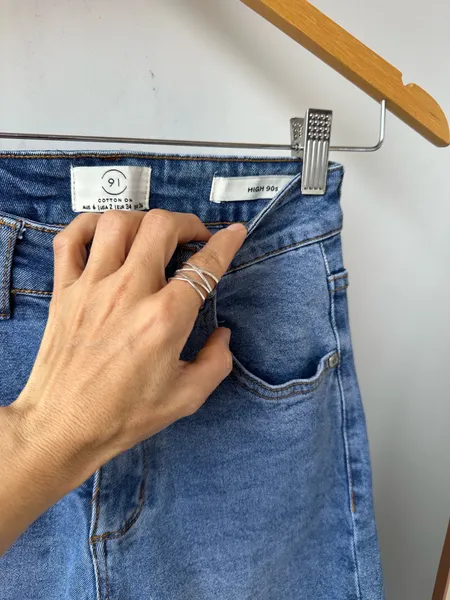Calça jeans high 90s tam 36
