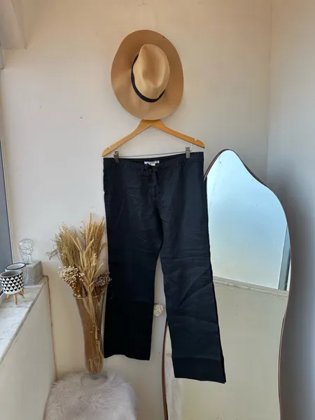 Ssida de praia Zara em linho tam G