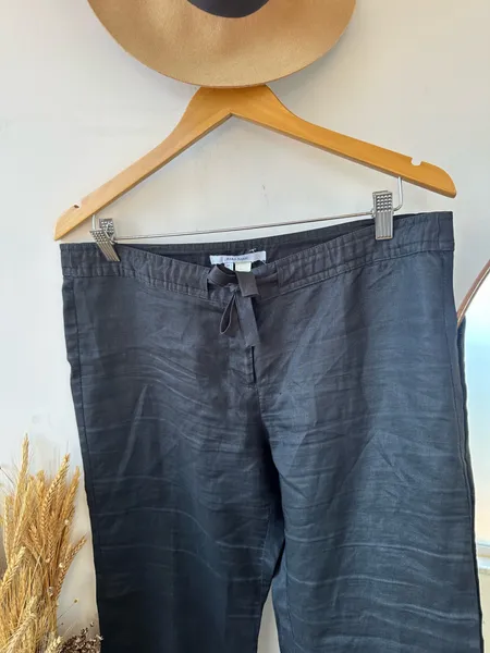 Ssida de praia Zara em linho tam G