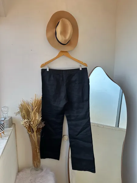 Ssida de praia Zara em linho tam G