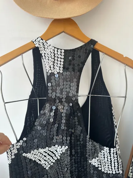 vestido animale tam 40 seda