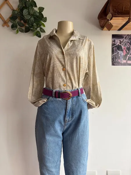 Camisa estampada vintage