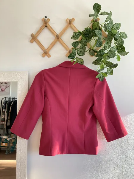 Blazer rosa manga 3/4