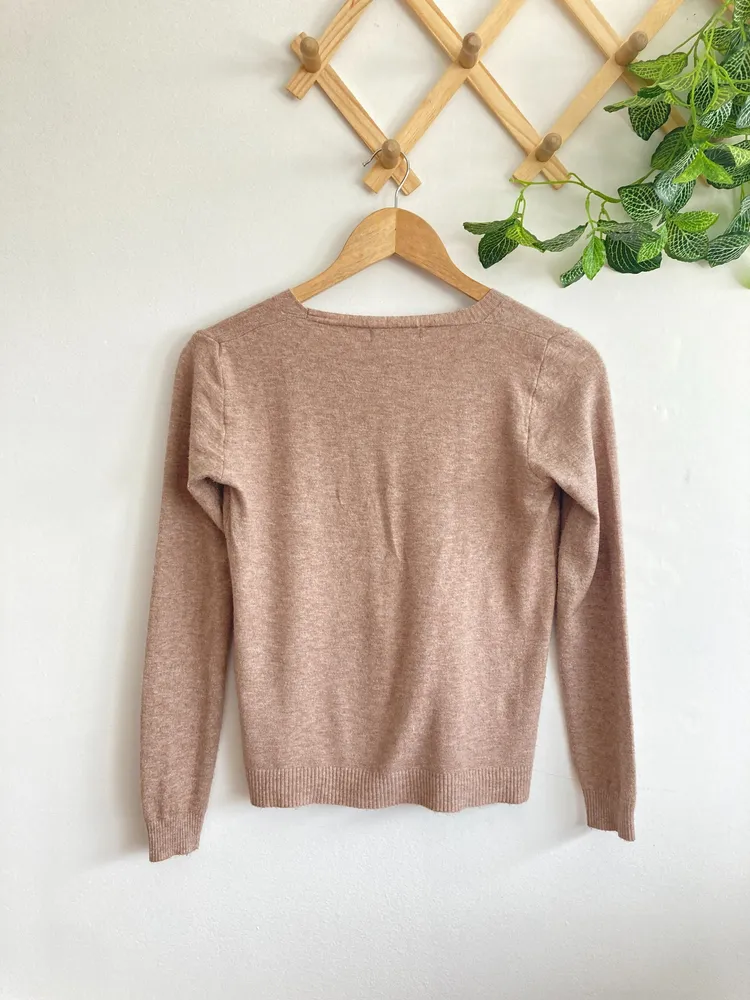 cardigan bege quentinho