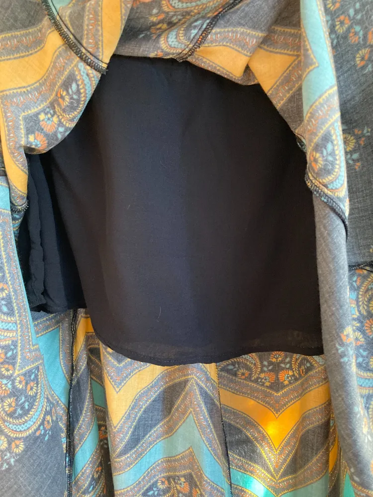 saia midi estampada
