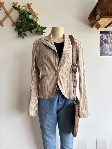 Blazer quadriculado