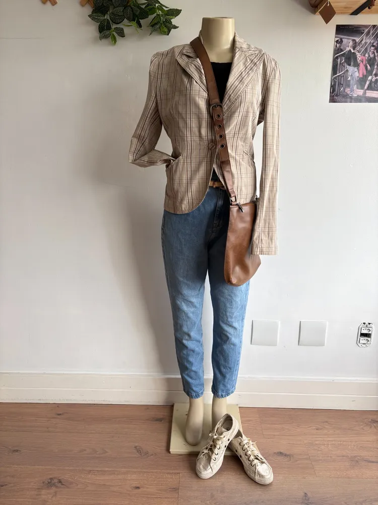 Blazer quadriculado