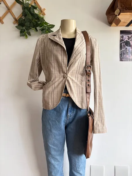 Blazer quadriculado