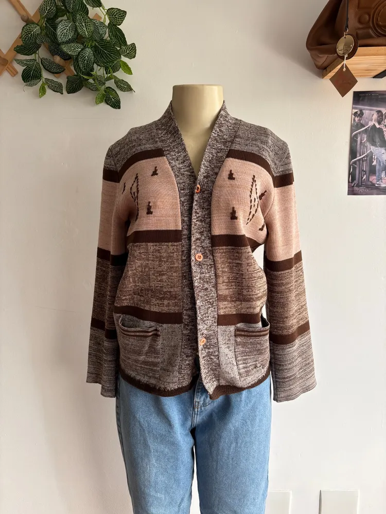 cardigan estampado