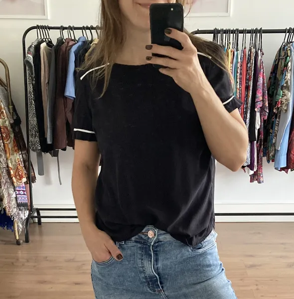 t-shirt preta lisa