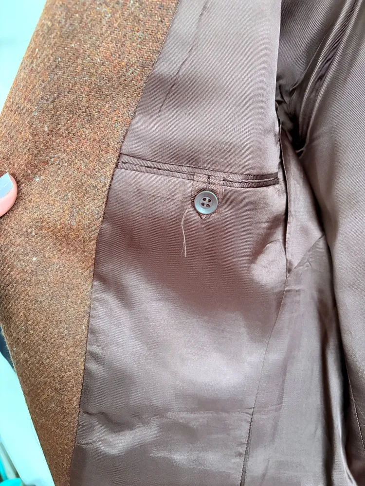 Blazer marrom masculino vintage