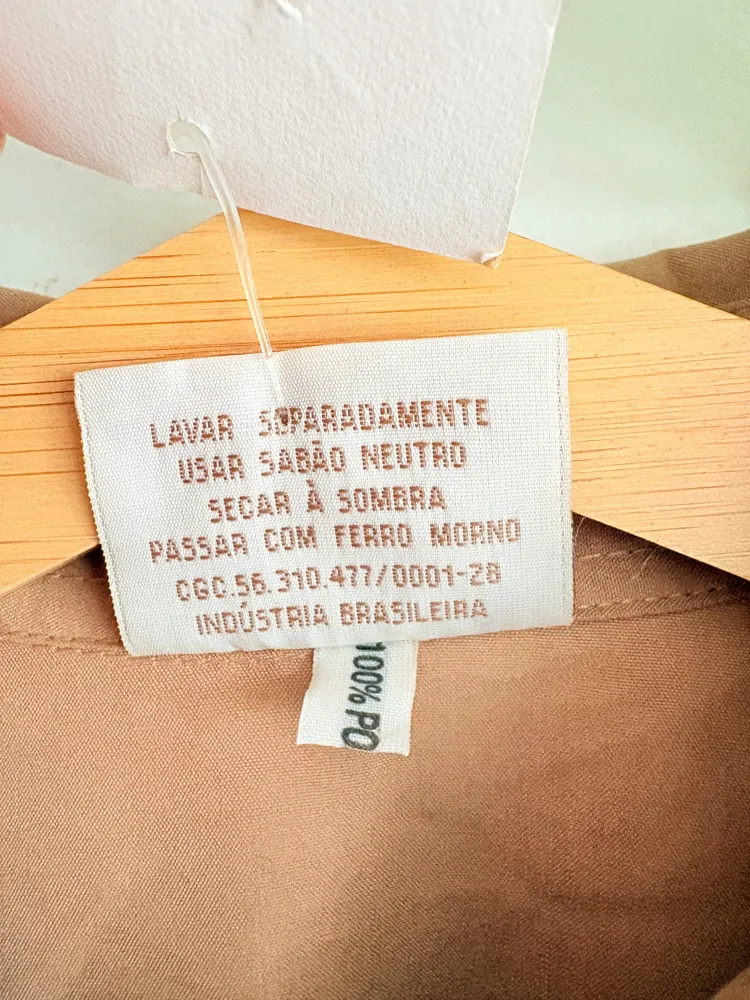 Camisa vintage terracota claro