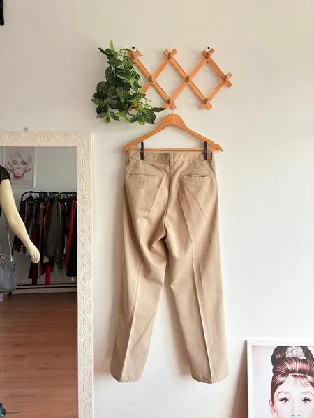 Calça social bege masculina