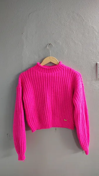 Blusão Cropped Tricô