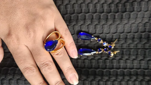 Conjunto anel e brincos