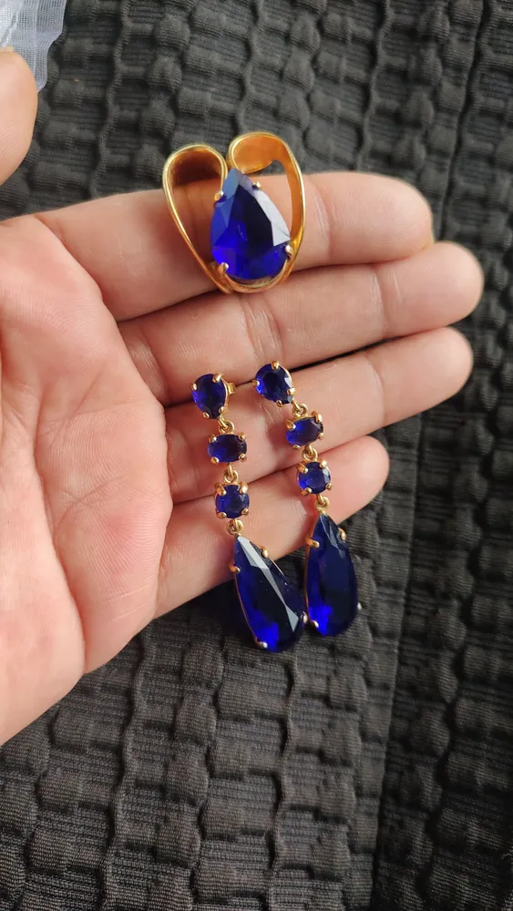 Conjunto anel e brincos