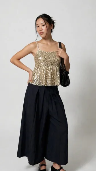 Blusa paetê