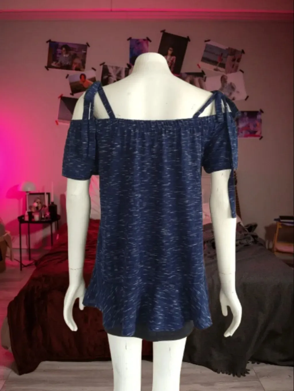 Blusa azul mescla ANA