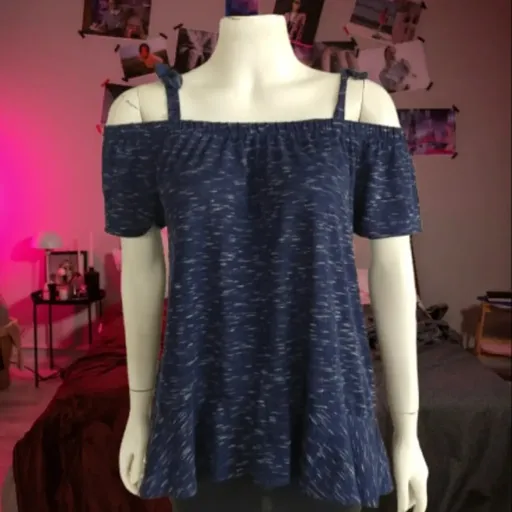 Blusa azul mescla ANA