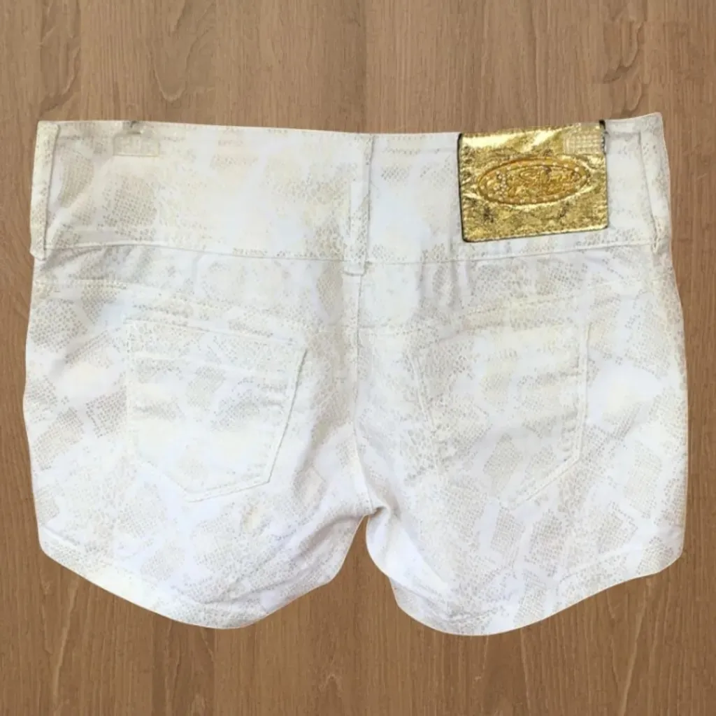 Short animal print dourado - Juju Salimene