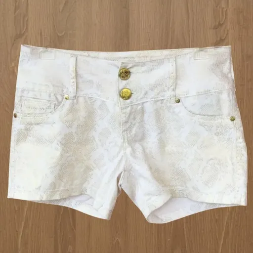 Short animal print dourado - Juju Salimene