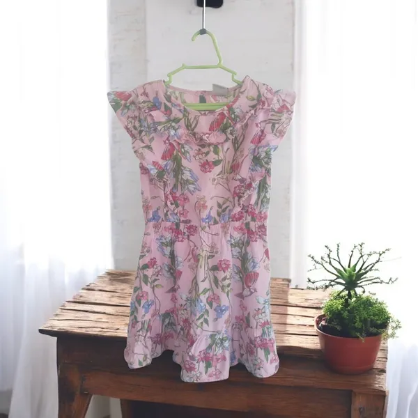 Vestido Fuzarka rosa estampado