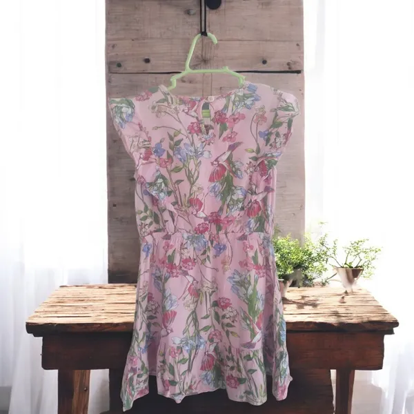 Vestido Fuzarka rosa estampado
