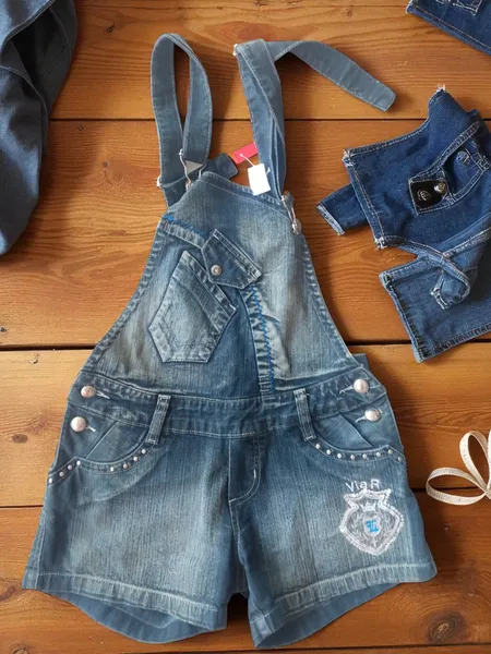 Jardineira jeans Via R