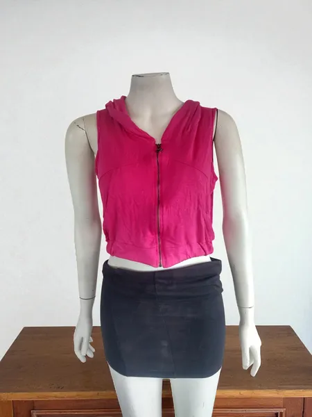 Cropped malha rosa POOL