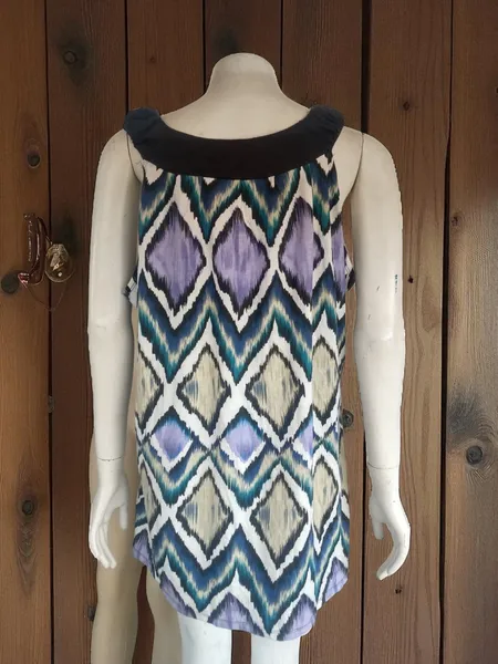Regata PLUS SIZE algodão losangos coloridos