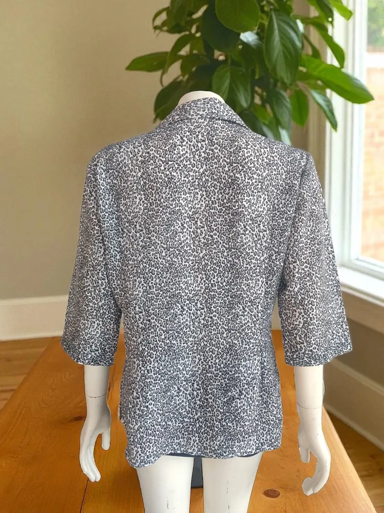 Camisa onça cinza Anna Classic