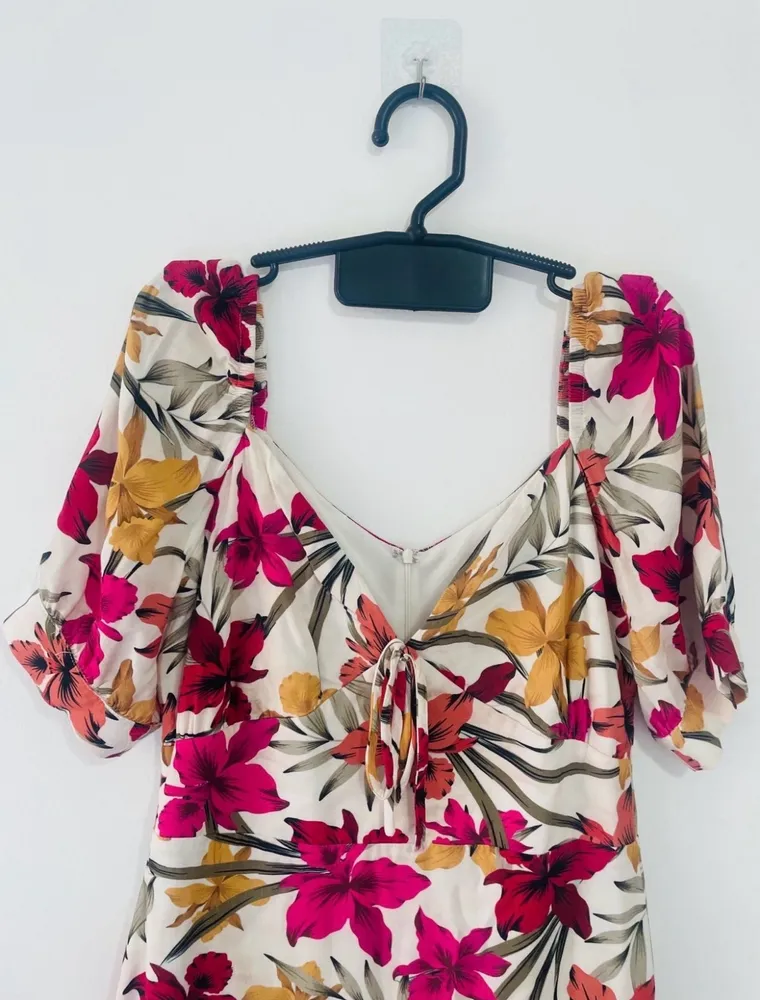 vestido amaro floral - tam 40