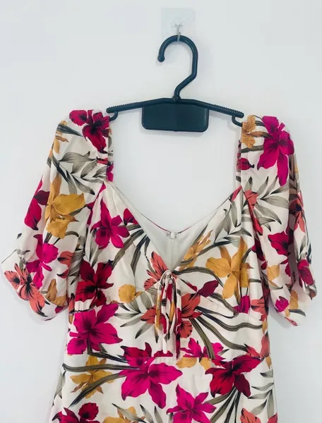 vestido amaro floral - tam 40