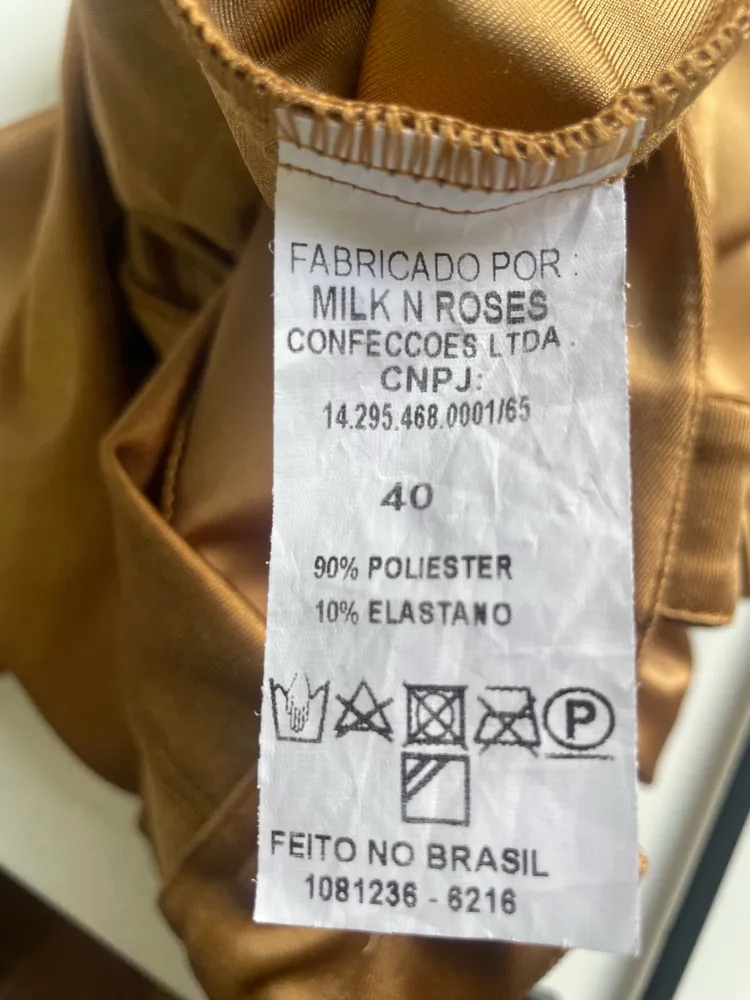 calca feminina caramelo dourada  tam 40