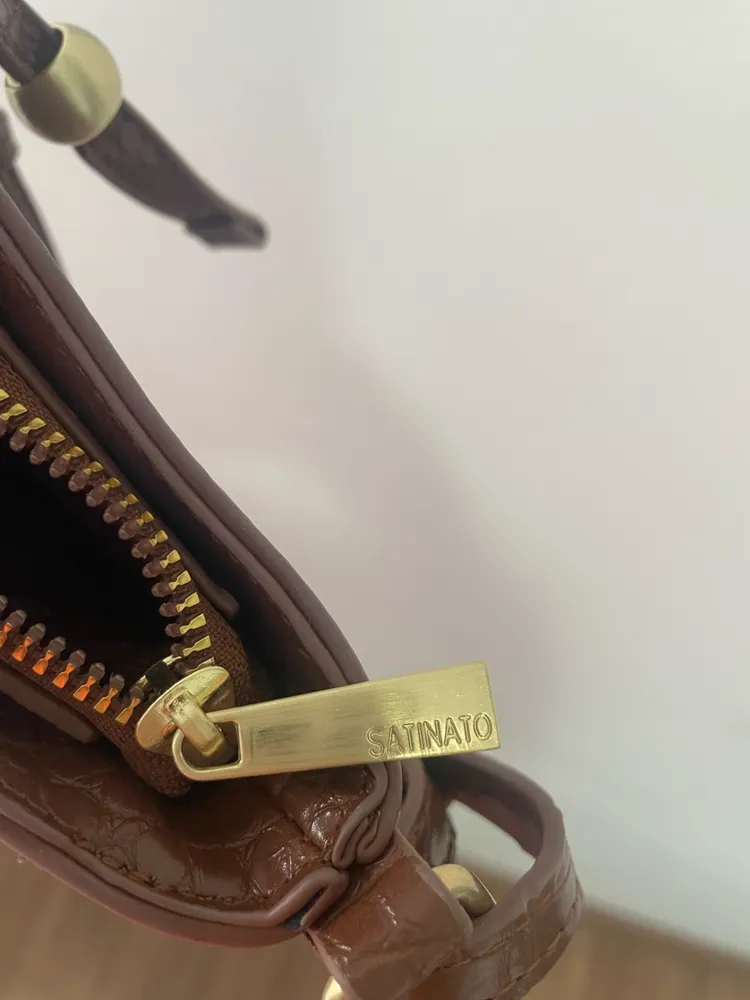 bolsa feminina satinato marrom