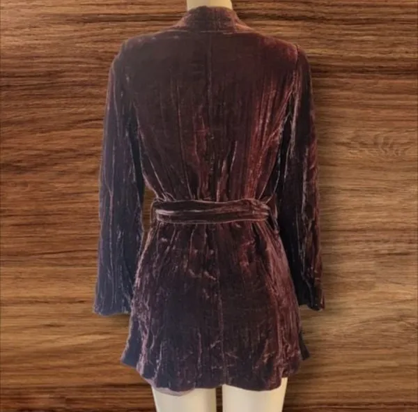 blazer veludo molhado amissima P