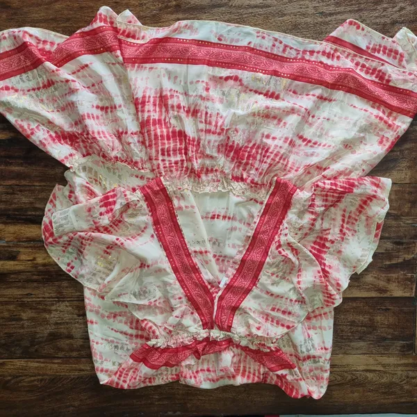 vestido seda indiano novo